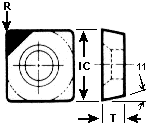 J&M Diamond Tool Square Insert SD-P