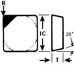 J&M Diamond Tool Square Insert SEC